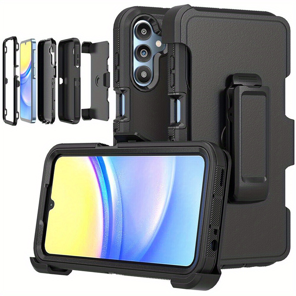 

For Samsung Galaxy A15 5g Heavy Duty Shockproof Case Rugged Hard Cover+belt Clip Holster
