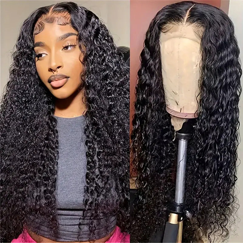 200 density 13x6 transparent lace front human hair wig - pre 