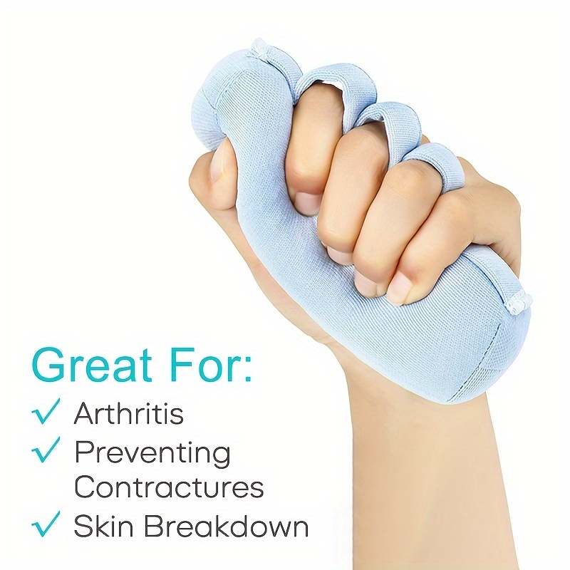 

Finger Contracture Cushion: Palm Finger Grips Splitter Pad Hand Grab Bar For Elderly Care