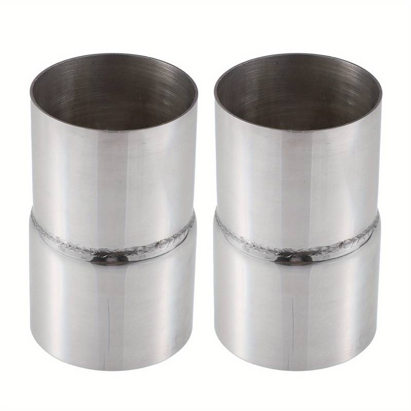 Uauto1 Exhaust Pipe Adapter Reducer – 2.25 ID To 2.5 OD, Stainless Steel, 2-Pack