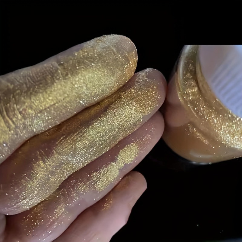 20ml/bottle Coarse Particles Metallic Flash Golden Powder Mica Powder Glitter Metal Color Dye for Epoxy Resin Slime Candle Wood Furniture Paint DIY Craft Resin Casting Molds