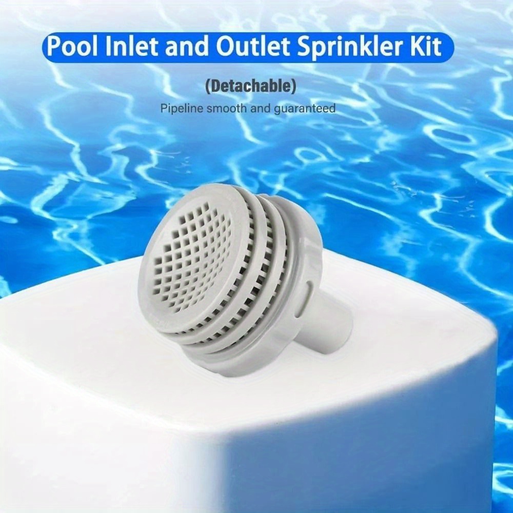 

Durable Plastic Pool Inlet Strainer Connector - Easy Install, Portable & Replaceable For Clear Water Pool Hose Adapter