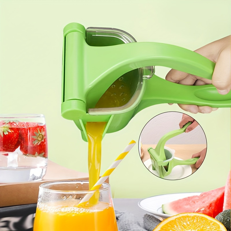 

1pc Multifunctional Manual Juicer, Handheld Plastic Lemon Citrus Squeezer, Portable Non-electric Fruit