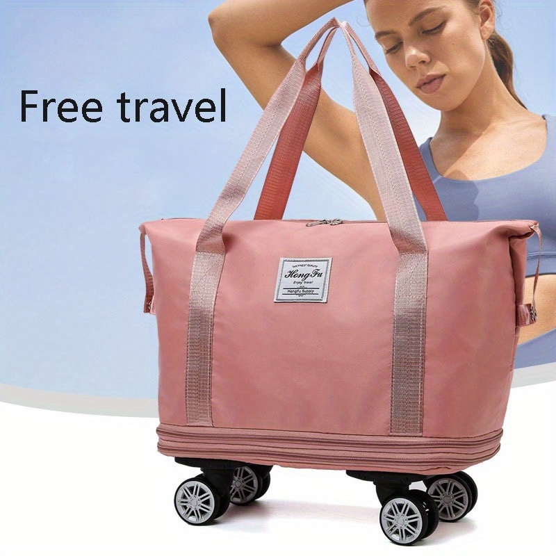 

Luggage Oxford Cloth Large Capacity Expandable Wheel Travel Bag Daily Shopping Handbag