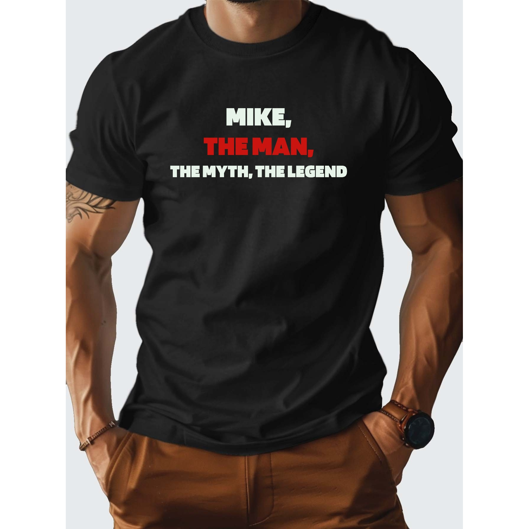 

Mike Legend Pure Cotton Men's Tshirt Comfort Fit