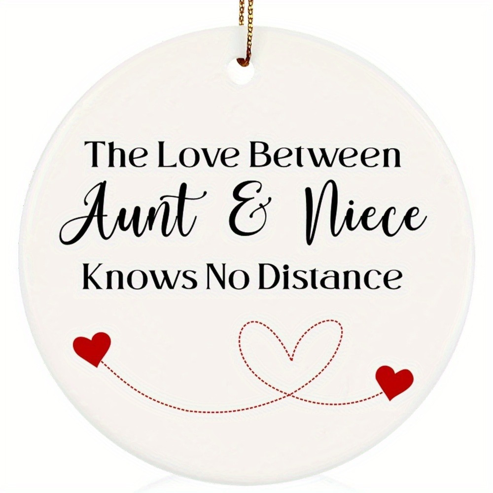 

Aunt & Niece Long-distance Relationship Christmas Ornament - Acrylic Keepsake Gift