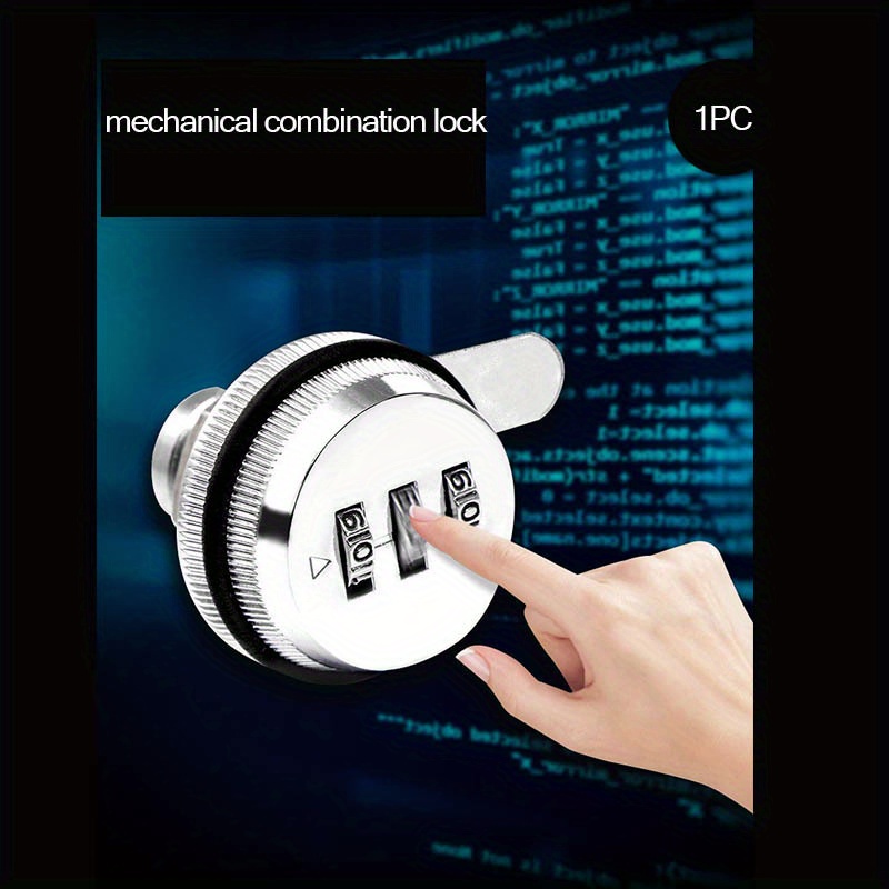 

Zinc Alloy Mechanical Combination Lock For Drawers, & Mailboxes - Secure Tongue Lock With Easy Password Change