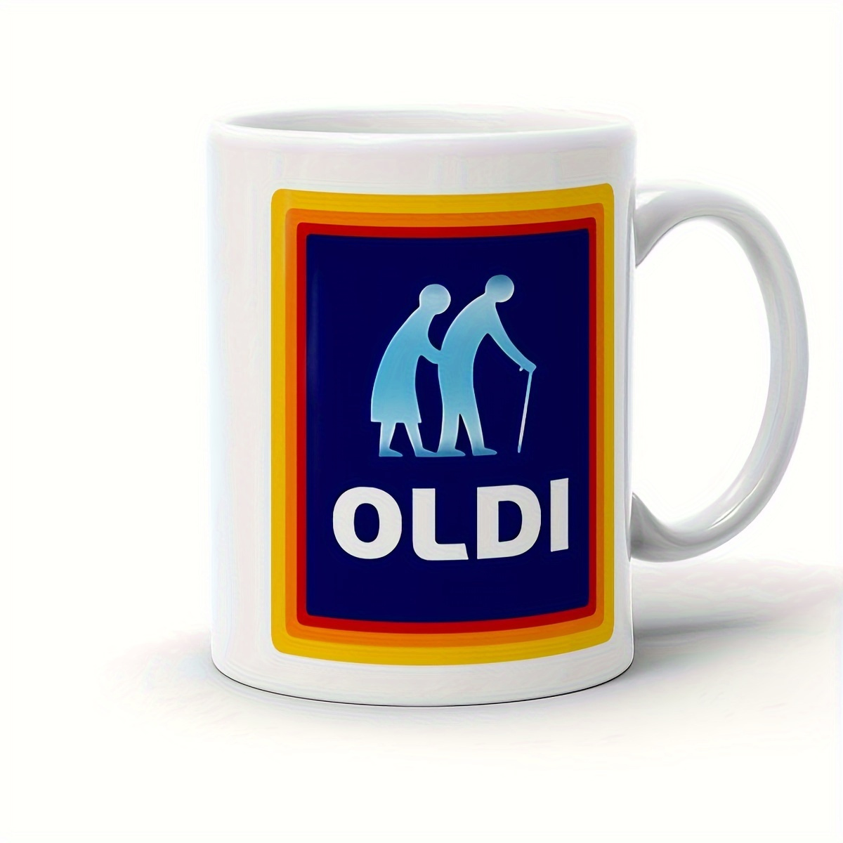 

1pc, Oldi Man Mug, Souvenir Gift For Grandpa, Birthday Gift For Grandpa, Old People Gift, Grandpa Joke Mug, Grandma's Mug