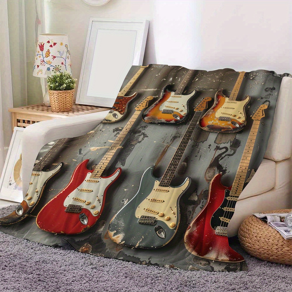 

Guitar- Blanket - , , And For , Bed, , And -