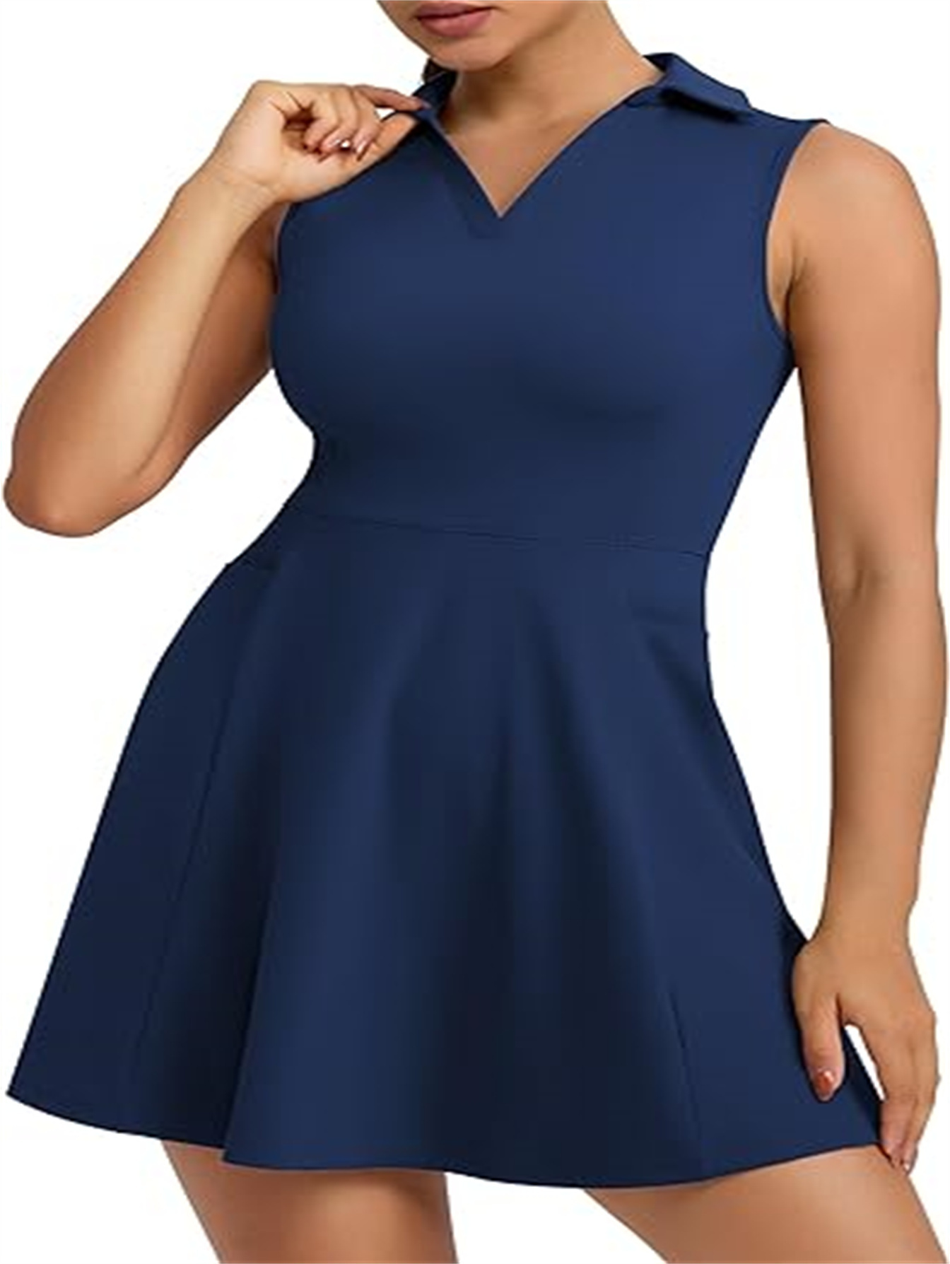 workout dresses White Tennis Dresses for Women Athletic Workout Dress – Attraco main image 0