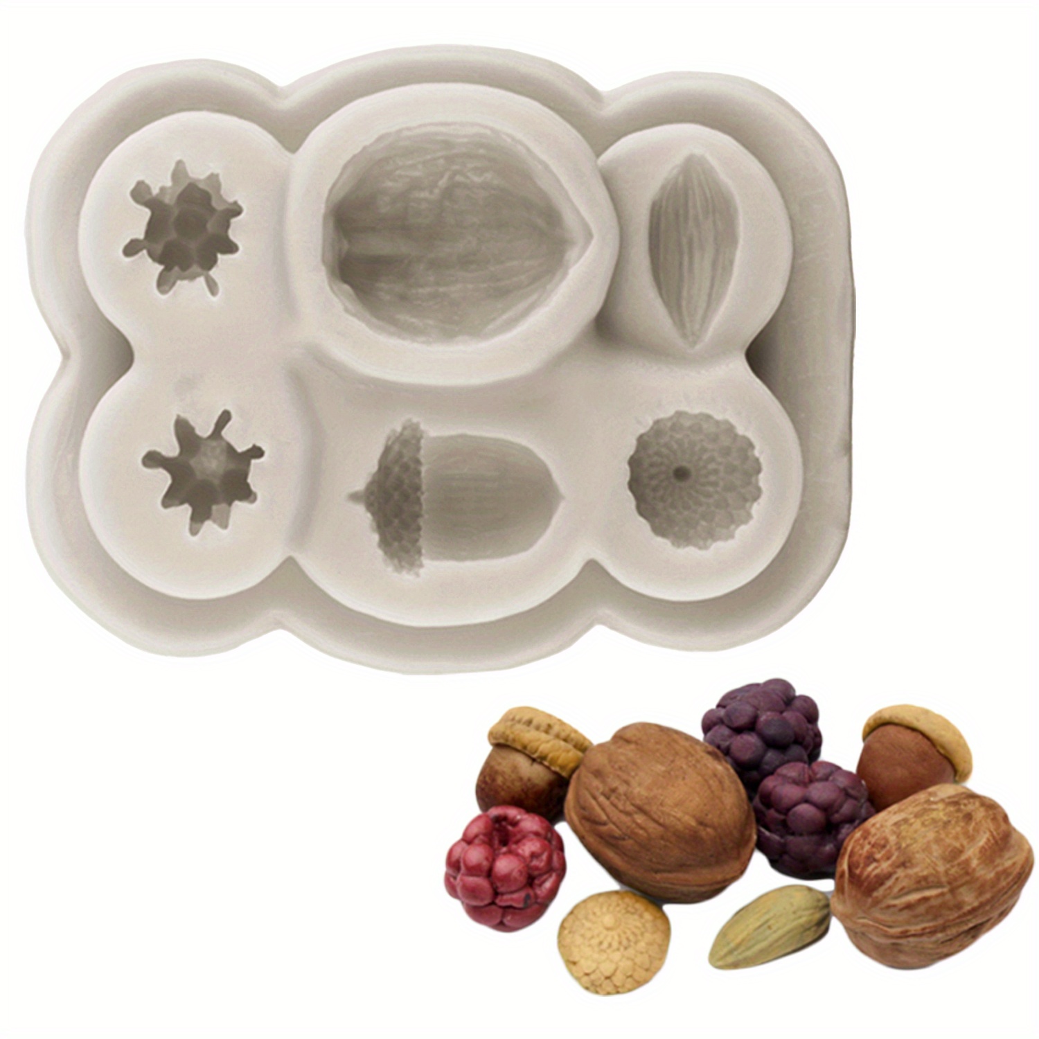 

Christmas Silicone Molds For Diy Fondant, Chocolate, And Candy Baking - Versatile Clay Crafting Tool