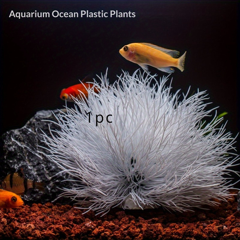 2 Decorazioni Corallo Finto Per Acquario - Piante Marine In Resina Realistiche Per Pesci - Foto 9