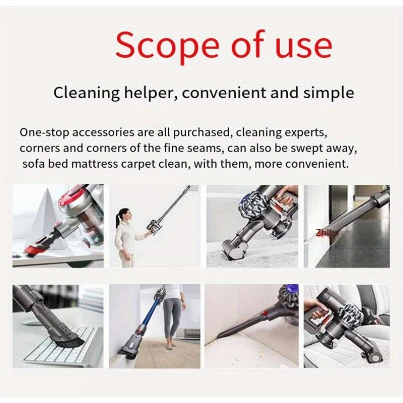 6 pack vacuum attachment kit compatible with   v7 v11   docking station floor attachment and brush set for   cleaning details 2