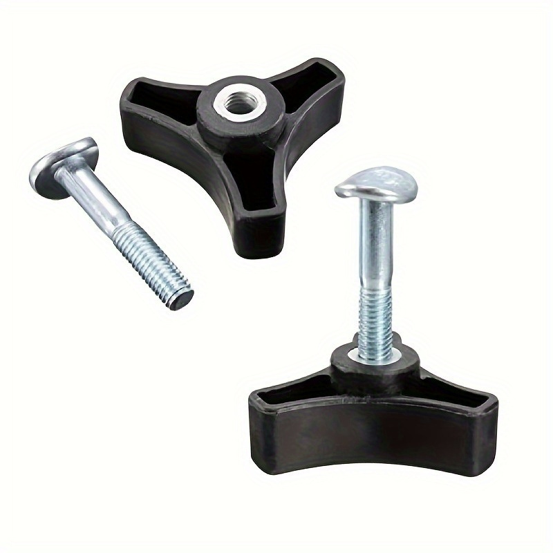 

Triangle Handle Knob Set With Screw Bolt, Includes Screws And Nuts - Perfect For Outdoor Electric & Lawn Equipment