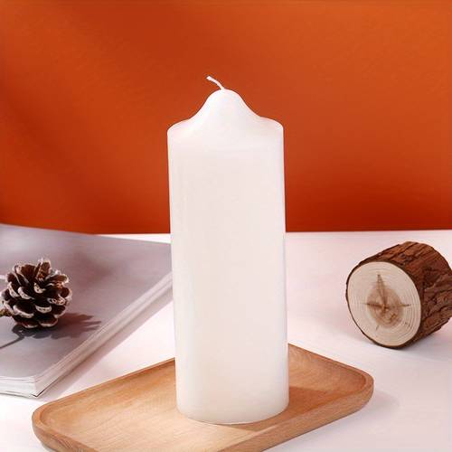 1 household extra large thick candle with a diameter of 7cm emergency lighting thickened white candle wholesale pointed smokeless long pole cylindrical