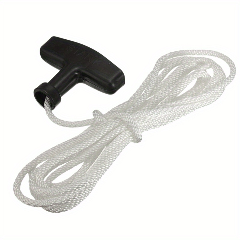 1.2m/ Starter Pull Rope With Pull Handle 4mm Starter Pull Cord Rope Durable Petrol Engine Drawstring Mower Accessories