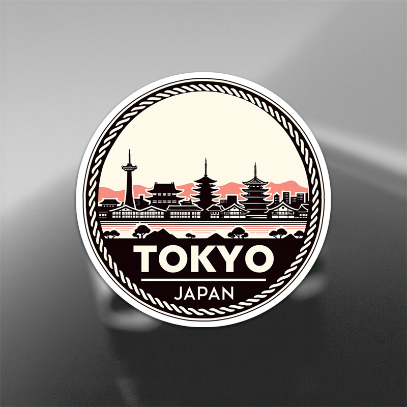 

Vinyl Tokyo Japan Decal Sticker - Waterproof Adventure Souvenir For Laptop, Water Bottle, Scrapbook, Phone, Skateboard, Tumbler - Durable Travel Emblem