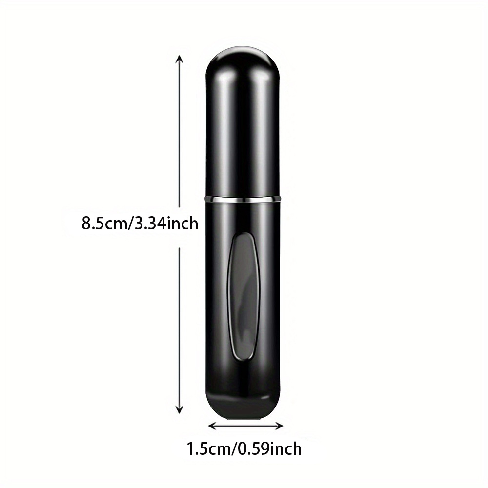 10pcs 5ml perfume atomizer portable container for cosmetics traveling mini aluminum spray alcohol empty refillable bottle details 4