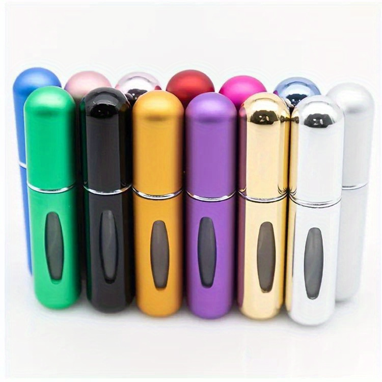 10pcs 5ml perfume atomizer portable container for cosmetics traveling mini aluminum spray alcohol empty refillable bottle details 2