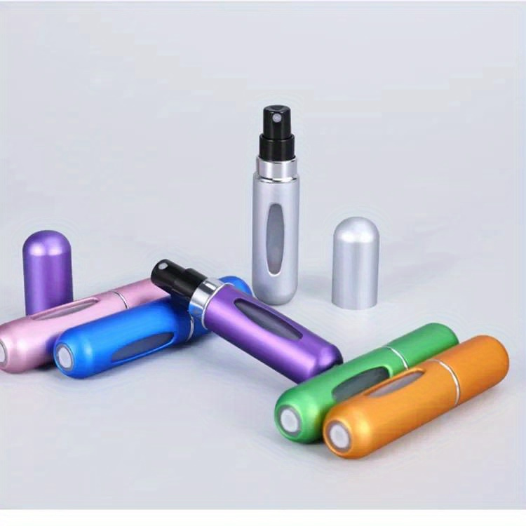 10pcs 5ml perfume atomizer portable container for cosmetics traveling mini aluminum spray alcohol empty refillable bottle details 7