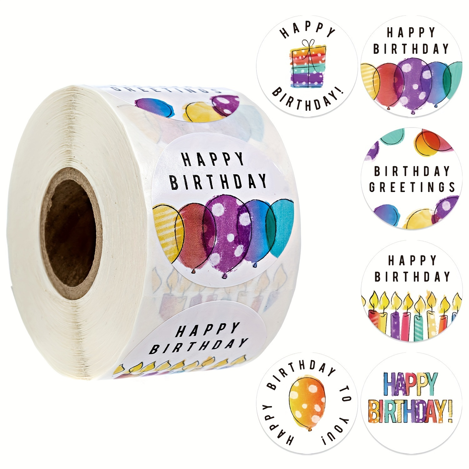 Récompenses Autocollants, Joyeux Anniversaire Stickers 500 Pièces Récompenses Autocollants, Joyeux Anniversaire Stickers 500 Pièces