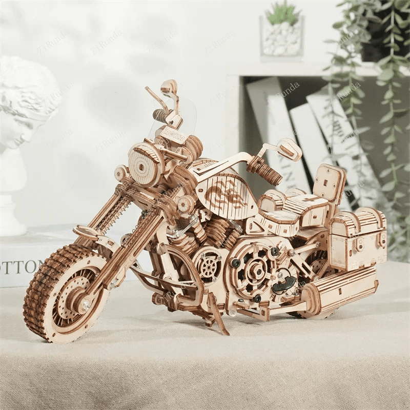 

Motorcycle 420 Pcs Diy Wooden Model Kits Toy Gift For Adult Puzzle Lk504 Christmas Gift