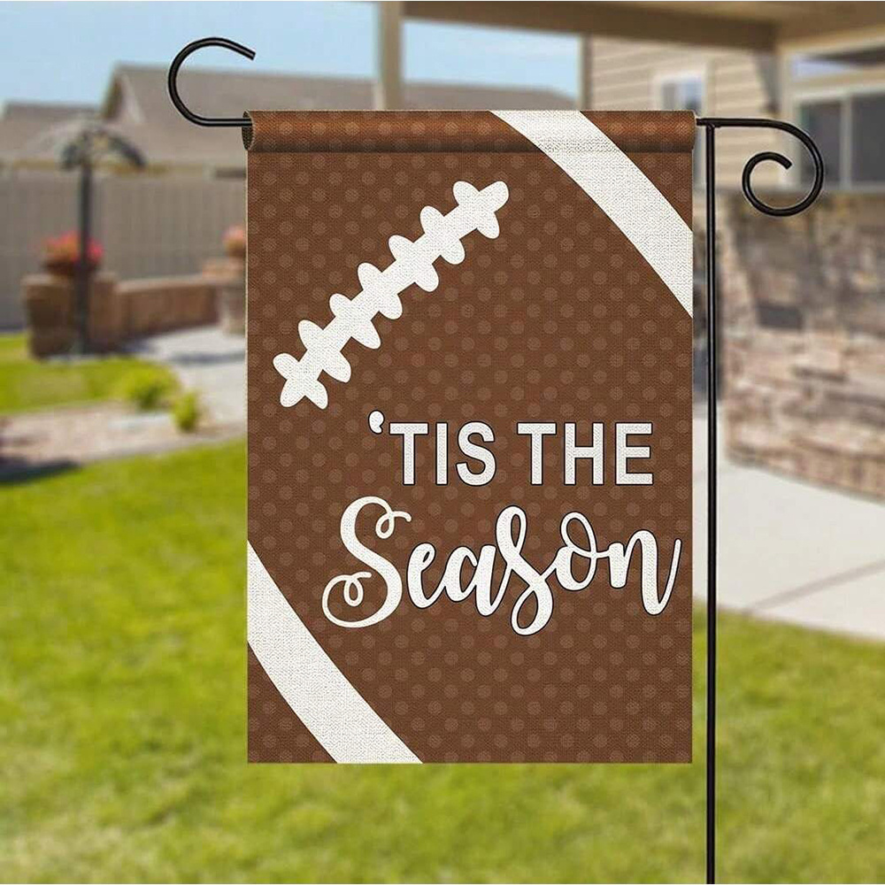 

Football Season Celebration Garden Flag - Double-sided, Durable Polyester, Outdoor Yard Decor, 11.81x17.71 Inches Football Garden Flag Mini For Yard