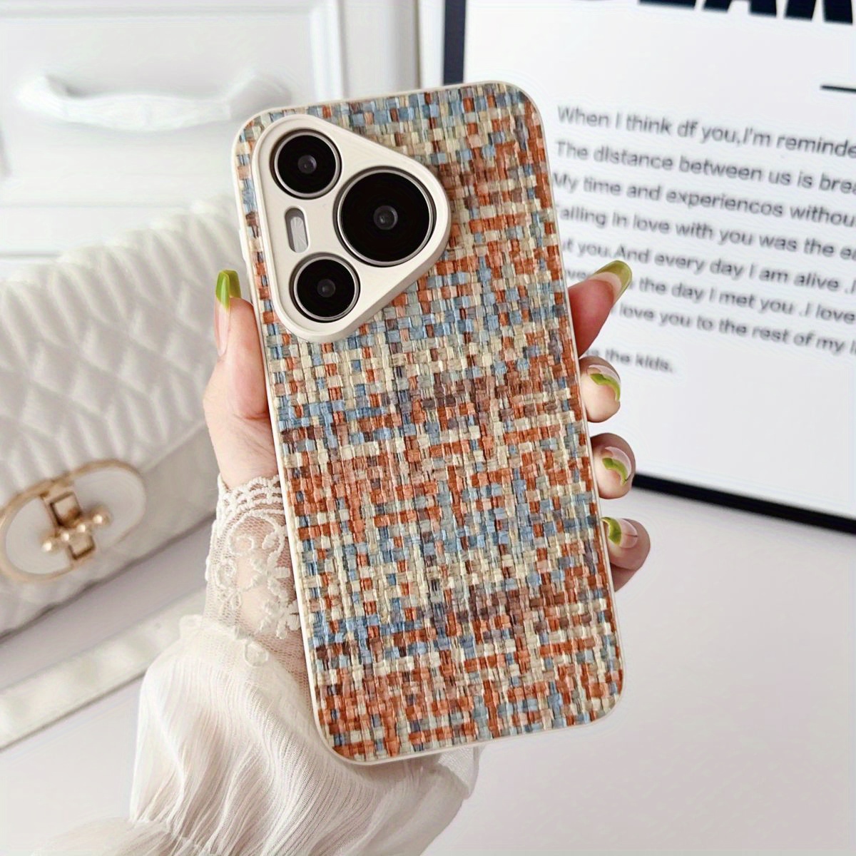 2-in-1 Braided Pattern Phone Case for Huawei Pura 70 pro ultra_voghion.com