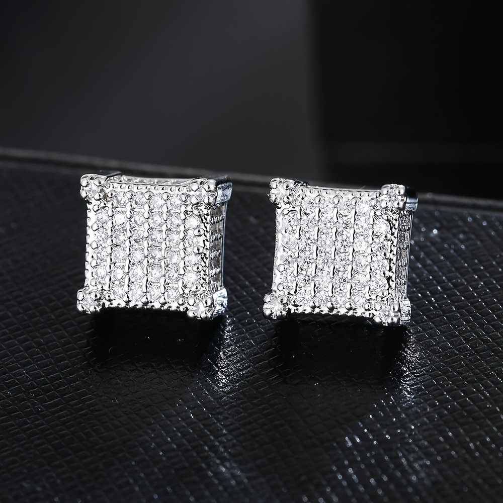 

Moissanite, Full Diamond, 925 Silver, Luxury Earrings