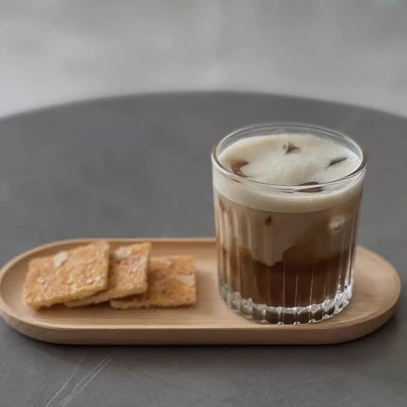 yogʻoch oval likopcha toʻplami, mevalar, pishloq, tortlar, non, choy, qahva va nonushta uchun koʻp maqsadli yogʻoch likopchalar, akasiya yogʻochidan tayyorlangan xizmat qilish plitalari, tafsilotlar 5