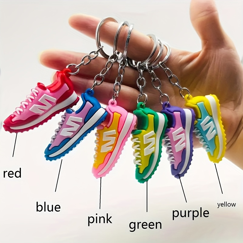 

6pcs Mini - Stylish & Compact Shoe Charms For Bags, Backpacks & Car Keys | Ideal Gift For