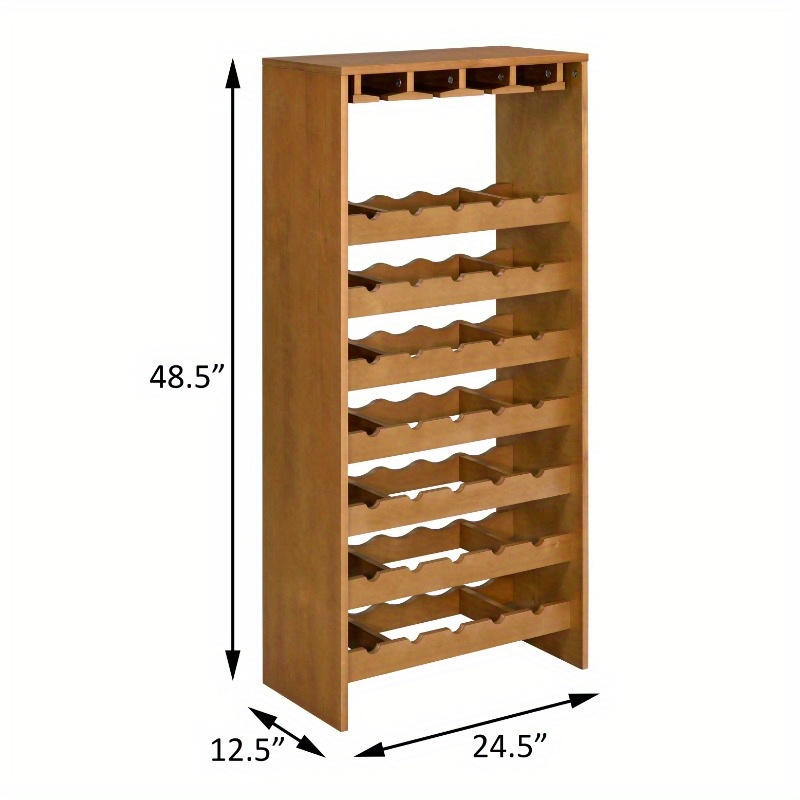 7 tier Wooden Wine Rack Multi level Storage Shelf Home Bar - Temu