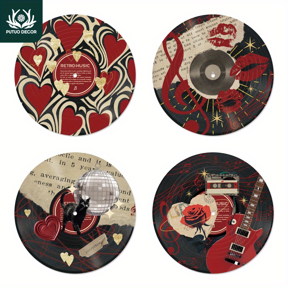 juego decoración putuo placas vinilo pared retro Temu Argentina