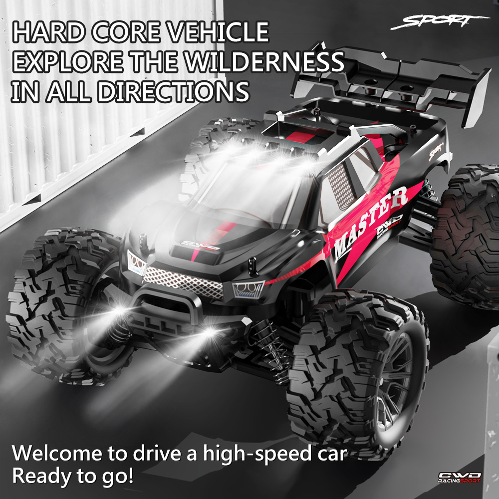 

1:16 Scale All Terrain Monster Truck, 40 Miles/hour Drive Off-road Fast Remote Control Toy 2.4ghz High Speed Electric Car, Gift For Boys And Adults