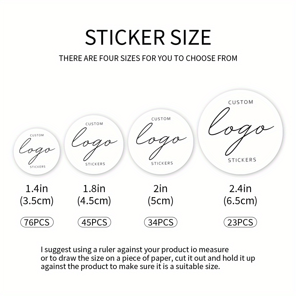 Image of (upgraded, & High Quality) Personalized Image Customization Stickers, Perfect For , Takeout Restaurants, Weddings, Gifts, And Promotional Activities, Used For Gift Bags, Laptops, Water Bottles