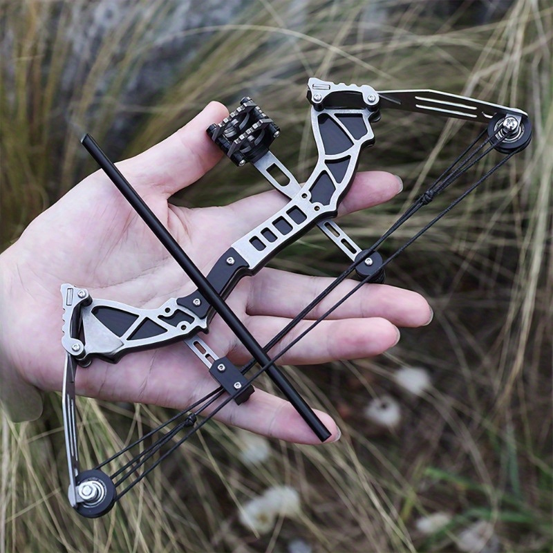 

9.5in Mini Model Outdoor Shooting Practice, Pocket Bow, Survival Bow Left/right Arrow Gift, Comes With 10 Arrows
