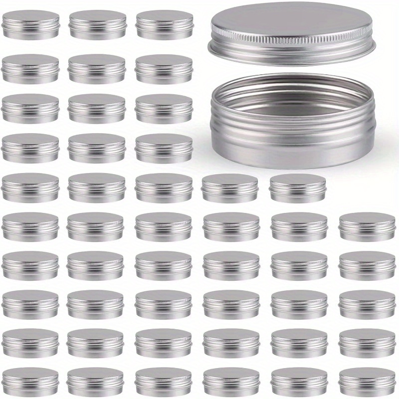 

48pcs 2oz Boîtes Rondes en Couvercles à Vis - Durables, Légères et Hermétiques l'Artisanat, le Stockage des , les DIY et - Parfaites de Objets et les