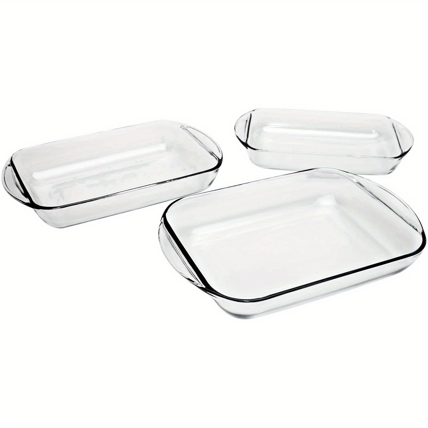 

Glass Baking Dish Set, 3 Piece Glass Bakeware Set
