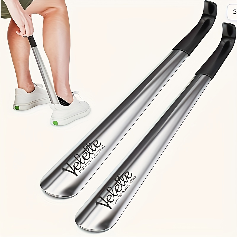 

Thoughtful Long Handle Stainless Steel Shoehorn: Effortlessly Put On Shoes Without Bending Over