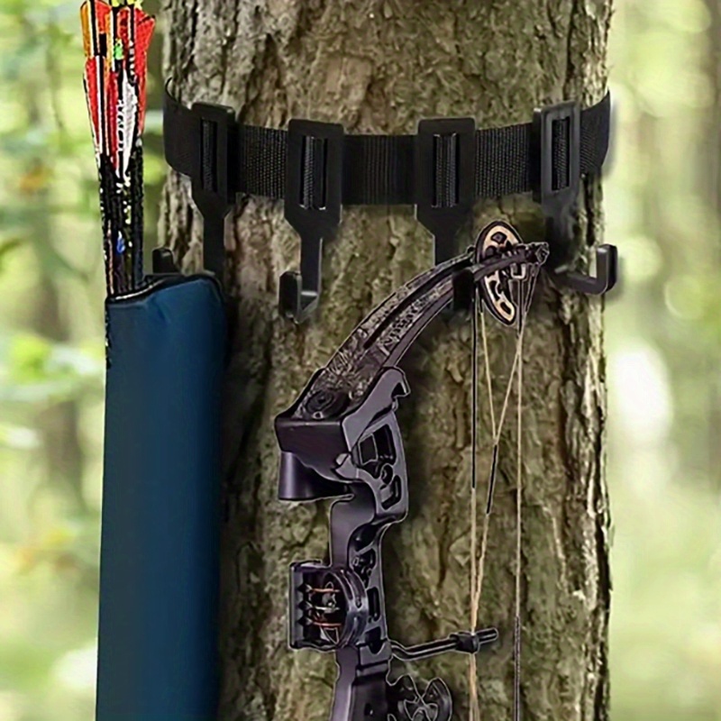 

7pcs Strap Hangers, 1strap And 6 Hooks, Gear Tree Holder Tree Hangers For Equipment Hanging