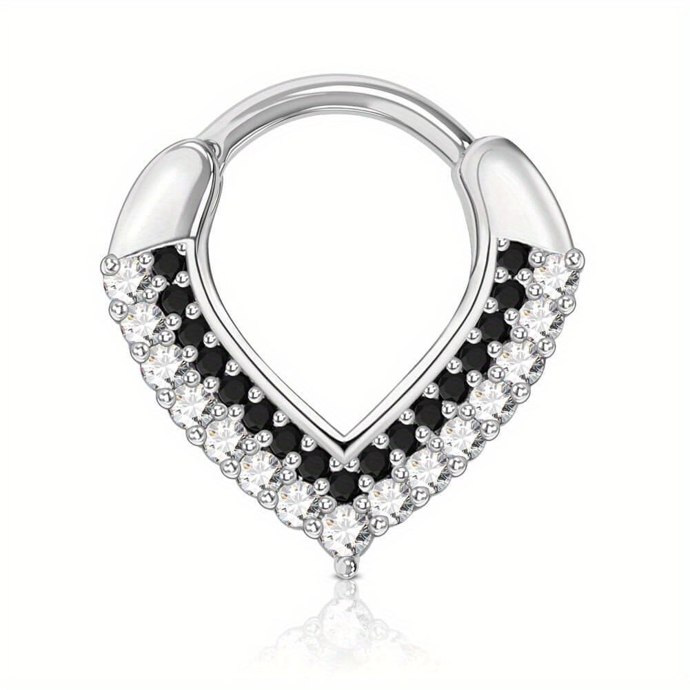 

16g Cz Triangle Septum Ring Daith Helix Earring