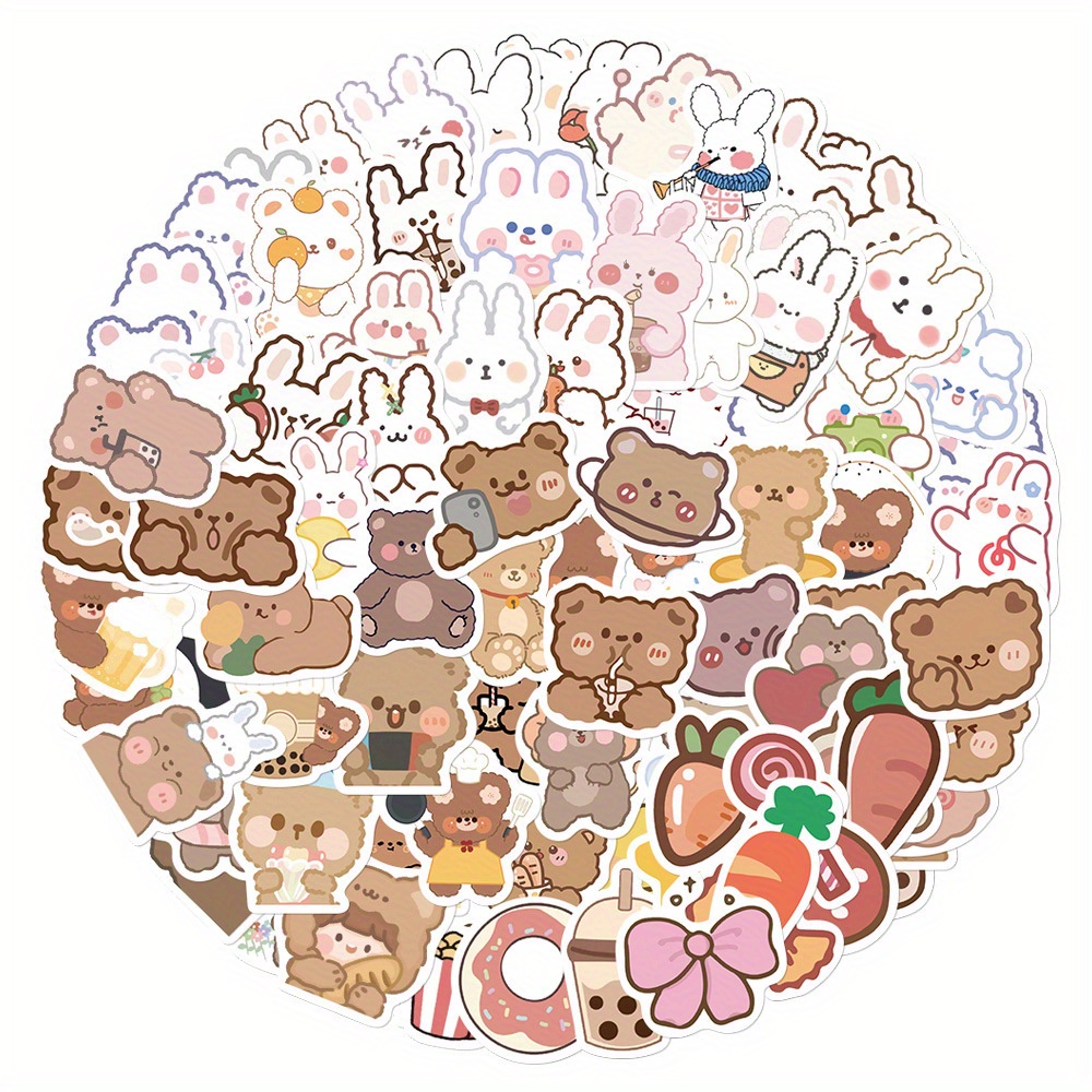 Rouleau d'autocollants lapin de dessin animé, étiquettes adhésives de scellage pour cadeaux, animaux en papier, fournitures de décoration de fête, 500 pièces/rouleau 26 Rouleau d'autocollants lapin de dessin animé, étiquettes adhésives de scellage pour cadeaux, animaux en papier, fournitures de décoration de fête, 500 pièces/rouleau 26