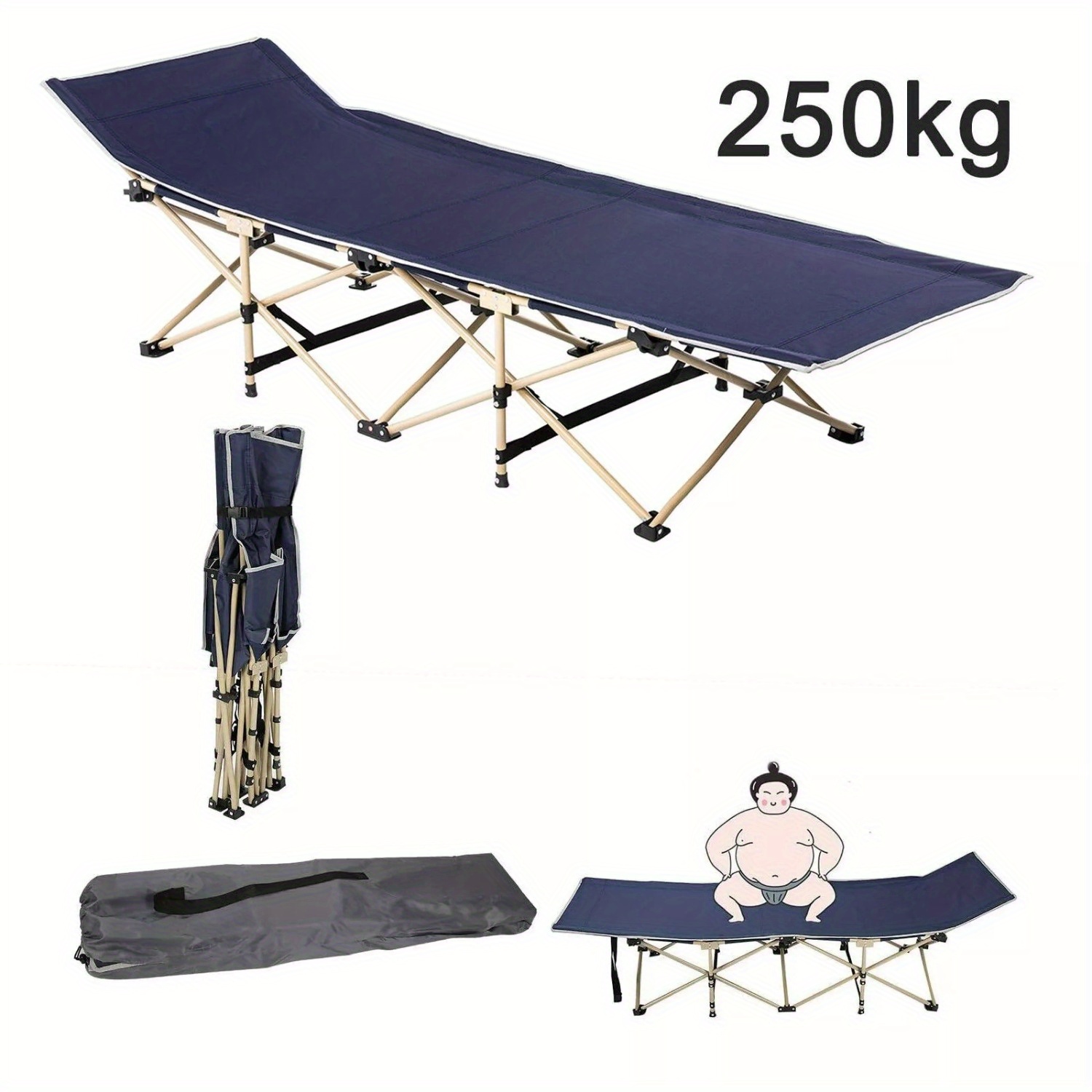 prekės paveikslėlis 190 cm stovyklų  , stovyklavimo  , sulankstoma  , stovyklavimo 250 kg svečių  , sulankstoma