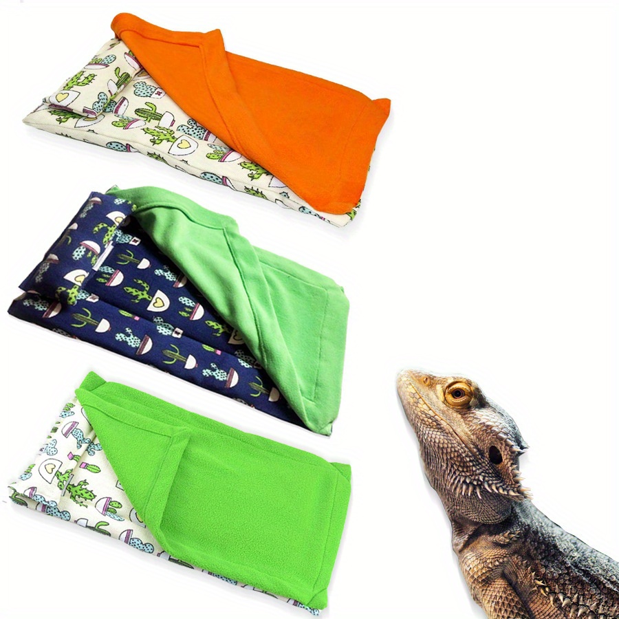 bearded dragon bed pillow lizard sleeping bag blanket soft Temu