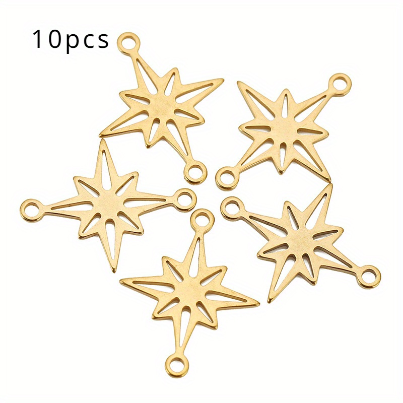 10pcs/pack Hollow Pendant Necklace Bracelet Diy Craft Accessories