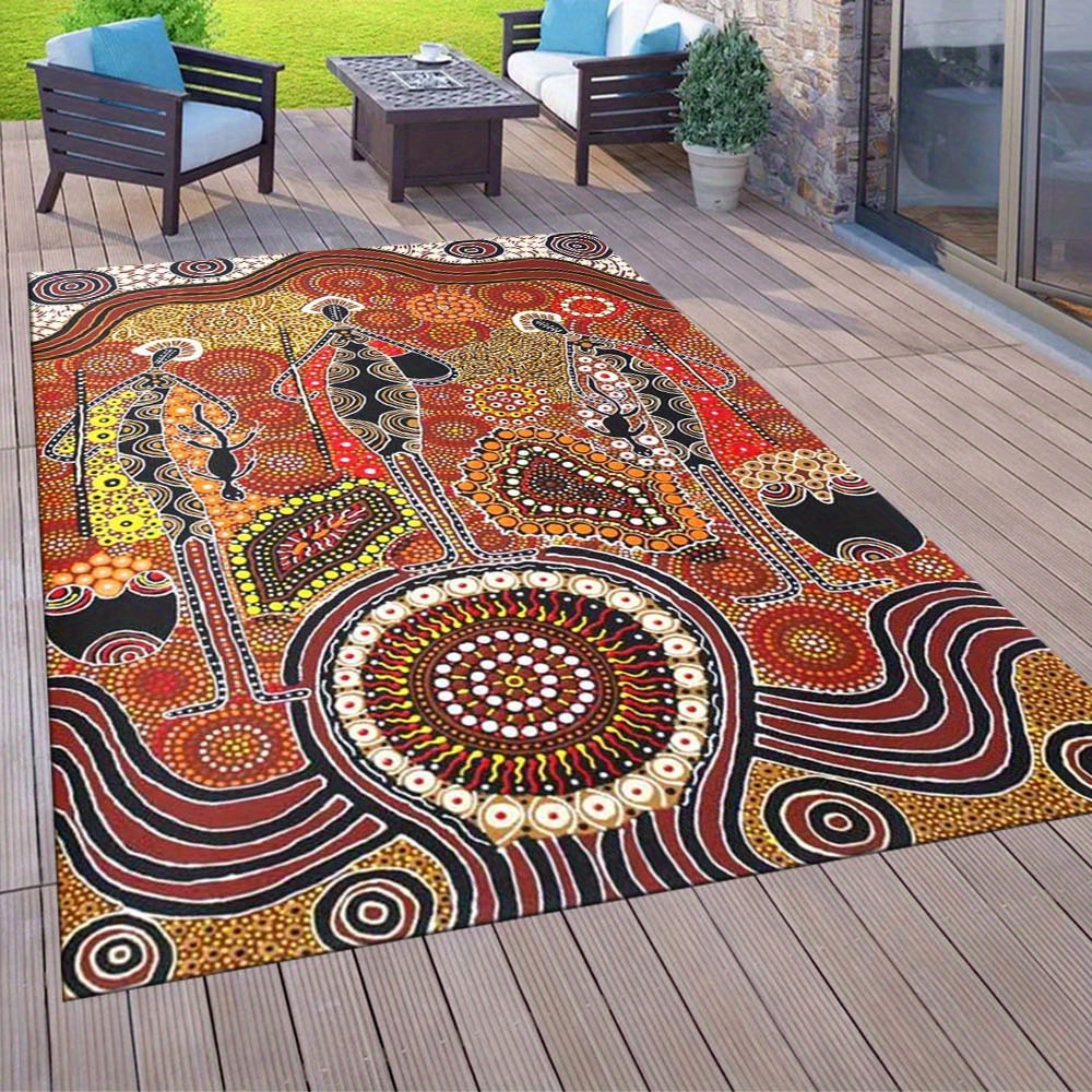 TEMU Outdoor Carpet Mat For 3 People, Suitable For Doorways, Patios, And Camping, Ideal For Living Rooms And Bedrooms