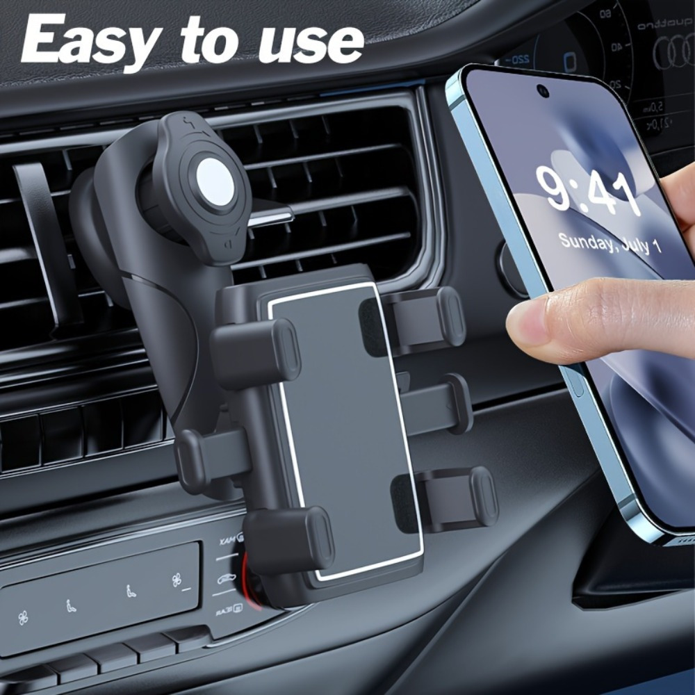 

Car Vent Phone Holder Holder Holder For Extended Length, Compatible With 4-7 Inch Smartphones, Sturdy Installation, No Blocking Airflow