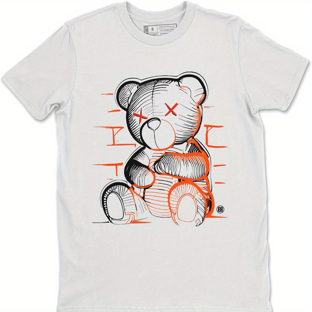 

Printed Neon Bear Sports Shoes Paired With T-shirts
