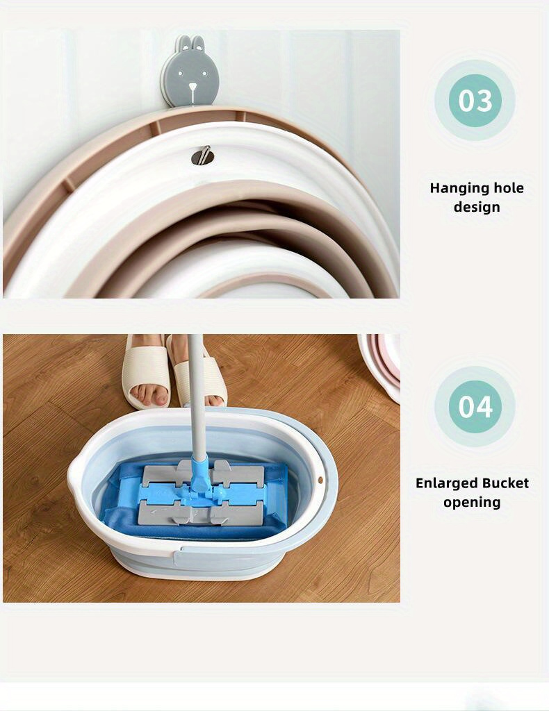 multi purpose folding basin for camping bathtub   bath fishing car wash and kitchen use portable plastic bucket for household and outdoor activities camping accessories laundry hampers Product details 2