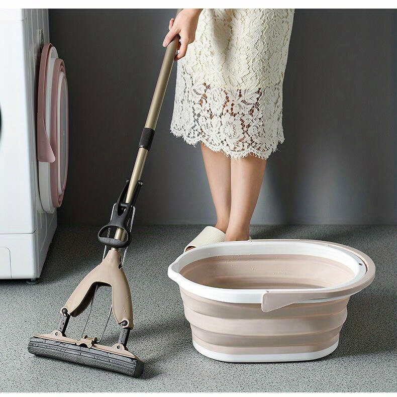 multi purpose folding basin for camping bathtub   bath fishing car wash and kitchen use portable plastic bucket for household and outdoor activities camping accessories laundry hampers Product details 3